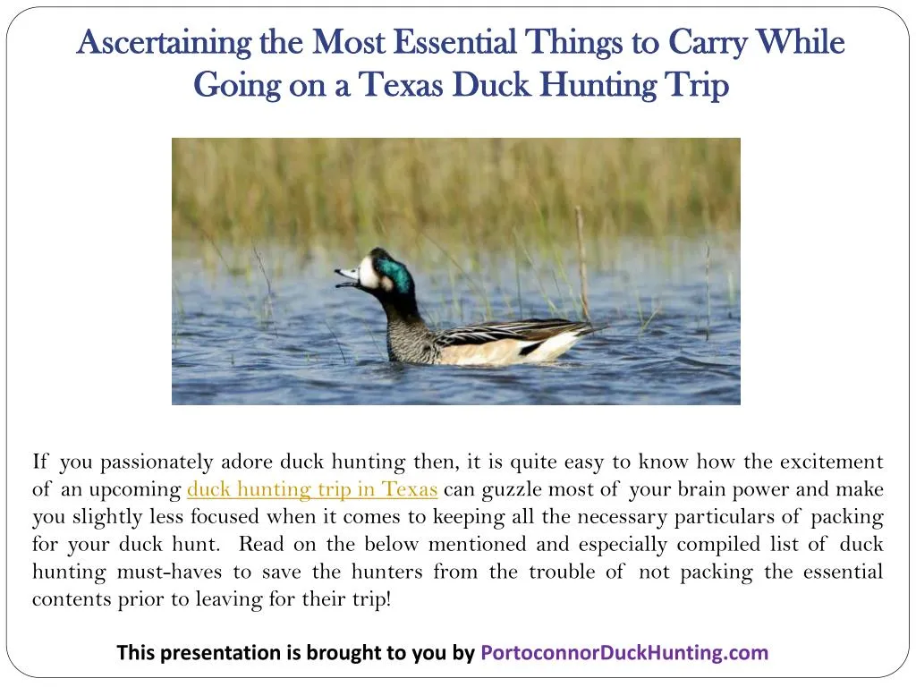 ascertaining the most essential things to carry