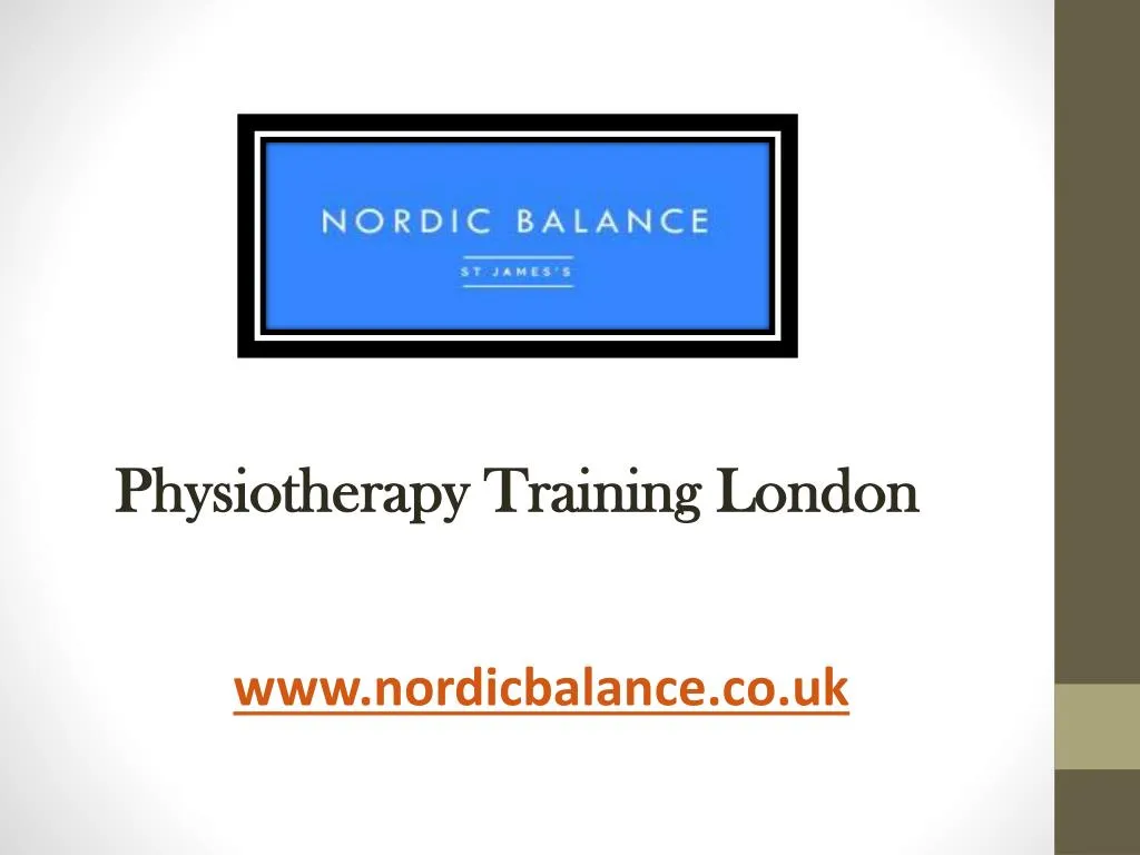 physiotherapy training london