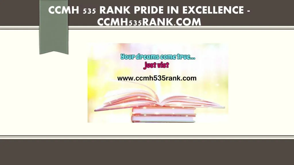ccmh 535 rank pride in excellence ccmh535rank com
