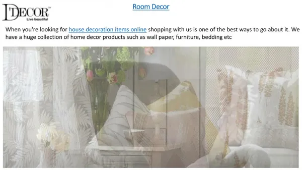 Online Shopping House Decoration Items