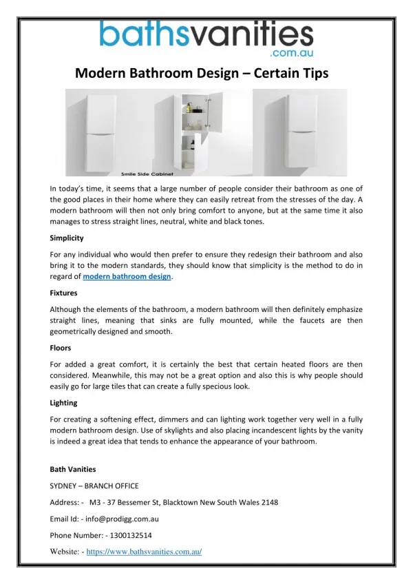 modern bathroom design certain tips