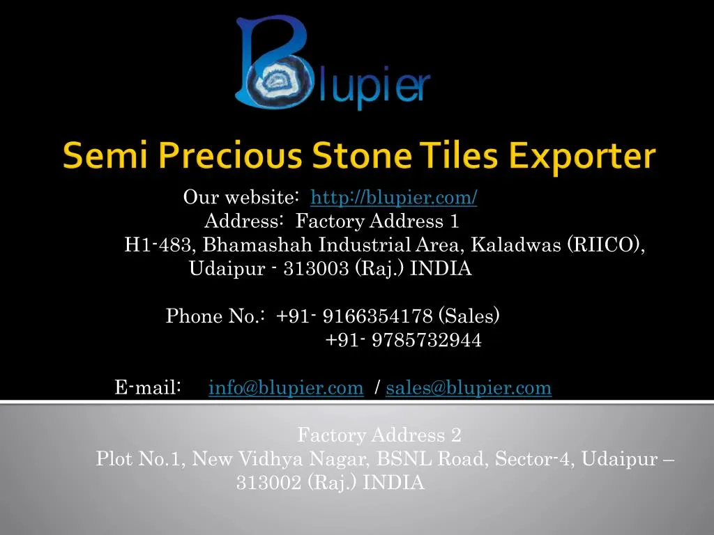 semi precious stone tiles exporter