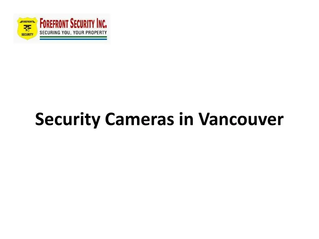 security cameras in vancouver