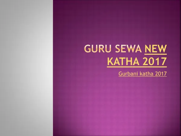 new gurbani katha 2017
