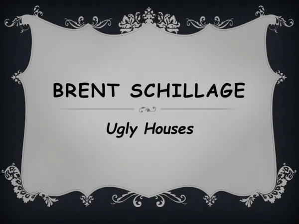 Brent Schillage - Ugly Houses