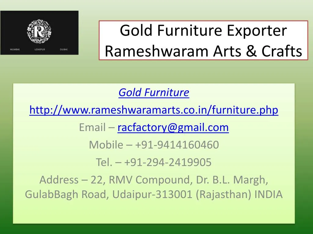 gold furniture exporter rameshwaram arts crafts