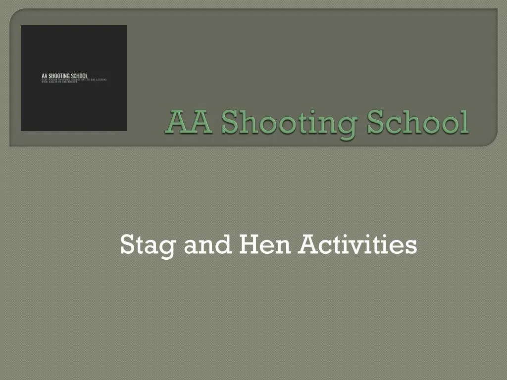 aa shooting school