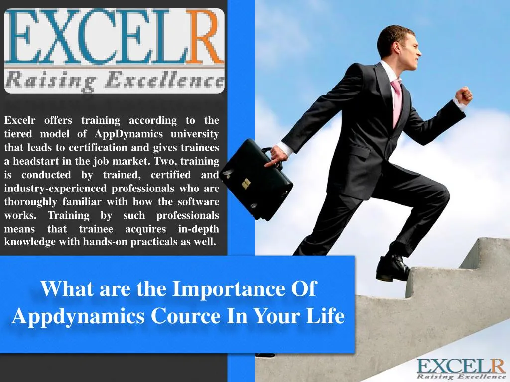 excelr offers training according to the tiered