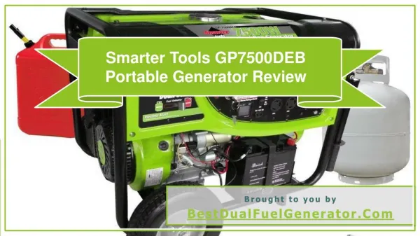 Smarter Tools GP7500DEB Portable Generator Review