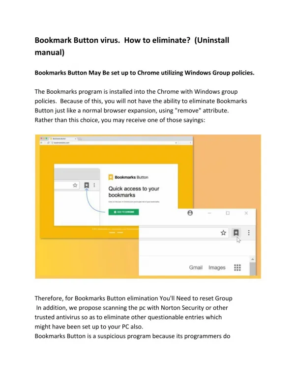 How to remove bookmark button from web browser