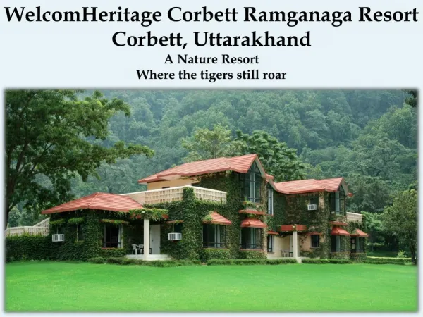 Best Budget Hotels In Ramnagar Jim Corbett- Ramganga Resort