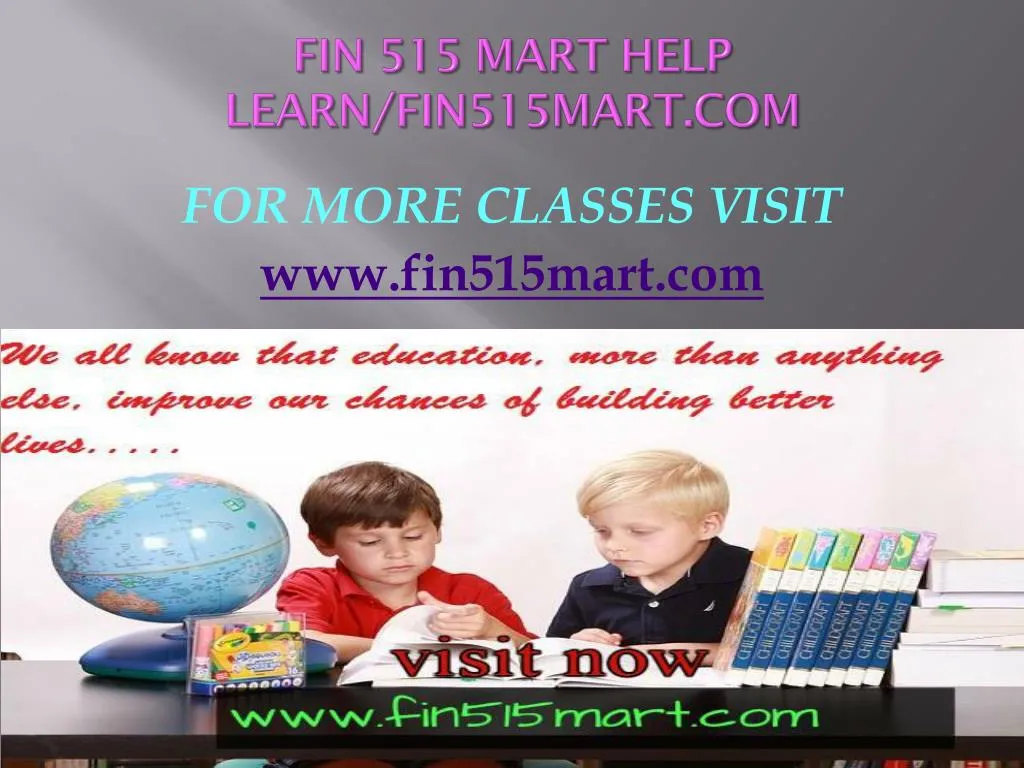 fin 515 mart help learn fin515mart com