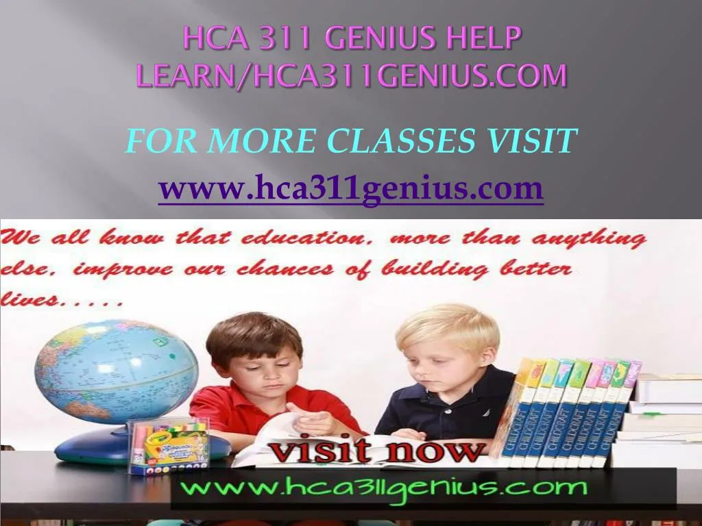 hca 311 genius help learn hca311genius com