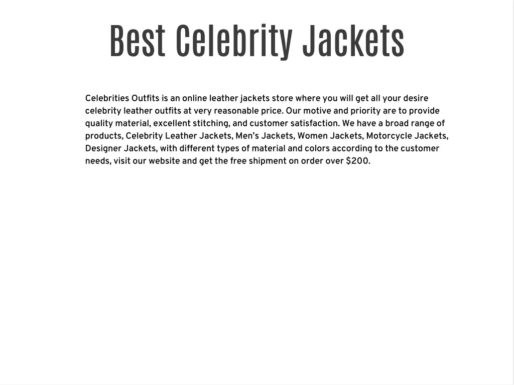best celebrity jackets best celebrity jackets
