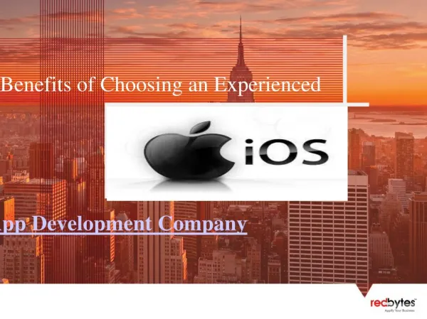 Experienced iOS App Development Company Features