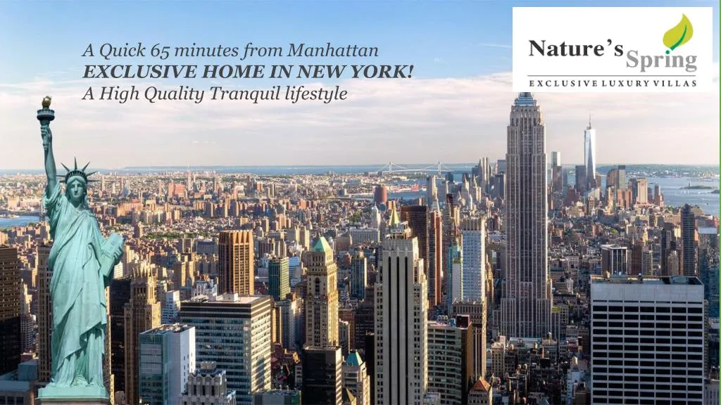 a quick 65 minutes from manhattan exclusive home