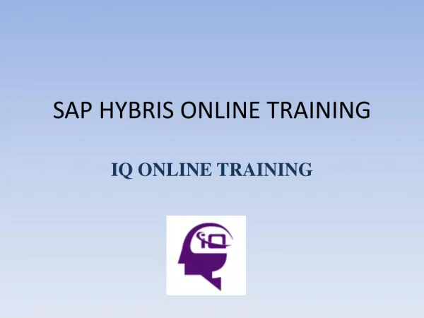 SAP HYBRIS OMS led-live online training