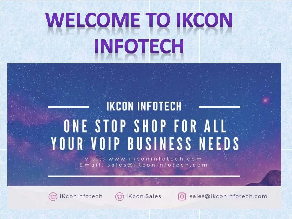 welcome to ikcon infotech