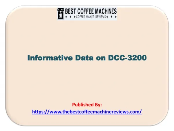 Informative Data on DCC-3200