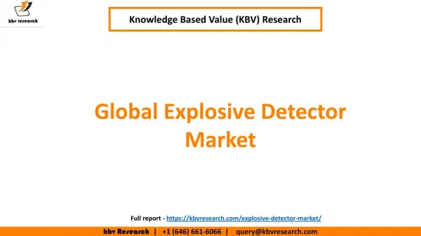 Explosive Detector Market Size