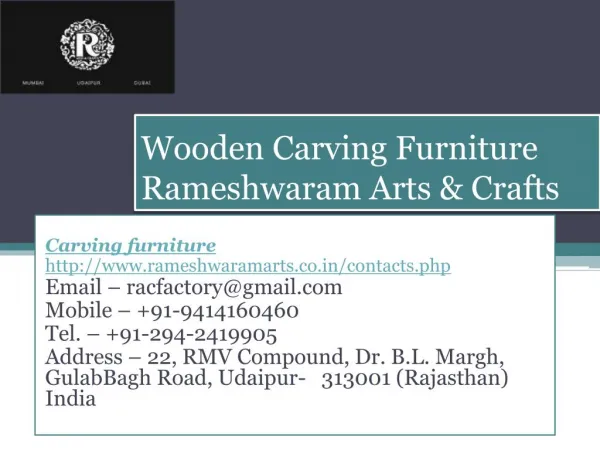Wooden carving furniture