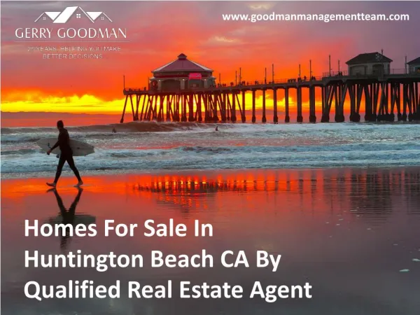 Homes For Sale In Huntington Beach CA