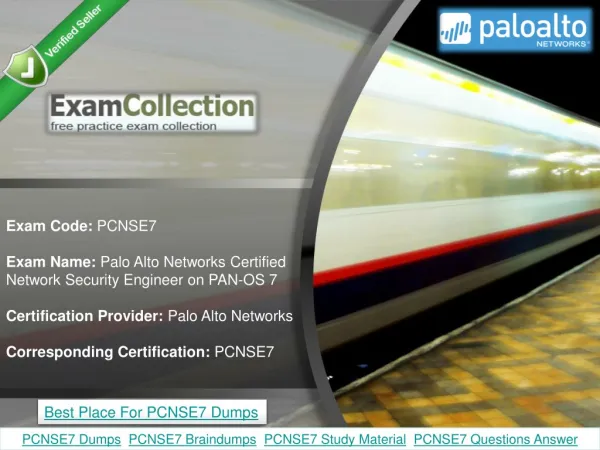 PCNSE7 Dumps | To Pass Palo Alto Networks Exam in 24 Hours - Examcollection.in