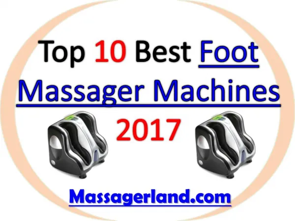 Best Foot Massager Machines