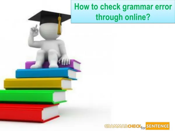 How to check grammar error through online?