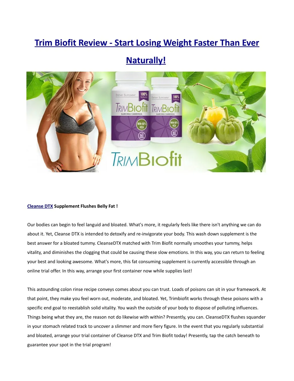 trim biofit review start losing weight faster