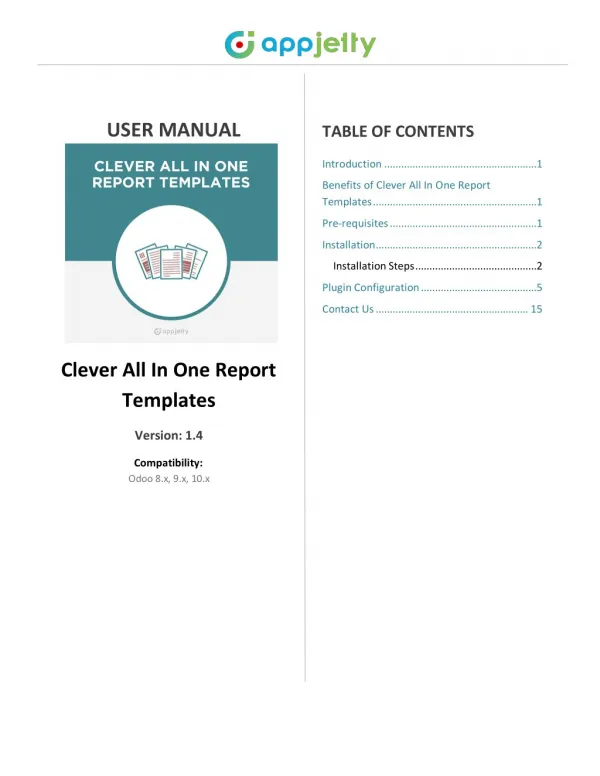 Odoo Clever All In One Report Templates App