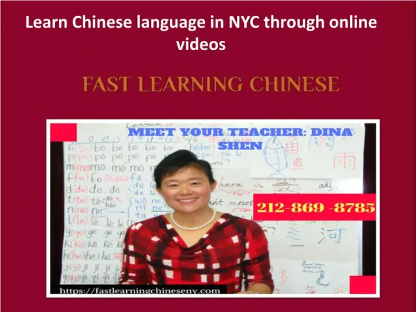 Learn Chinese mandarin online: