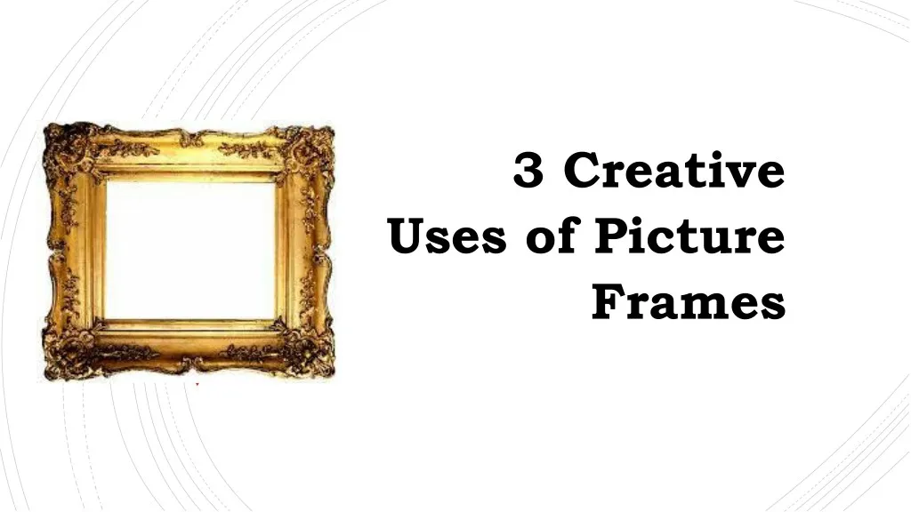 3 creative uses of picture frames