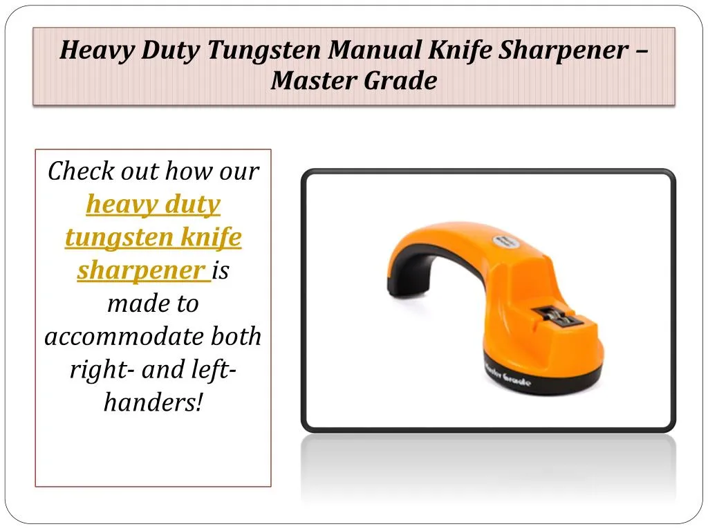 heavy duty tungsten manual knife sharpener master grade