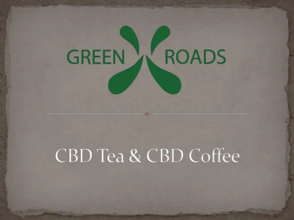 CBD Tea and CBD Coffee