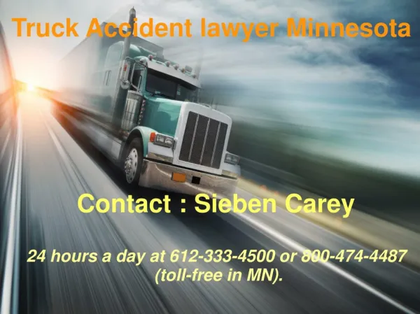 Minnesota truck accident lawyer