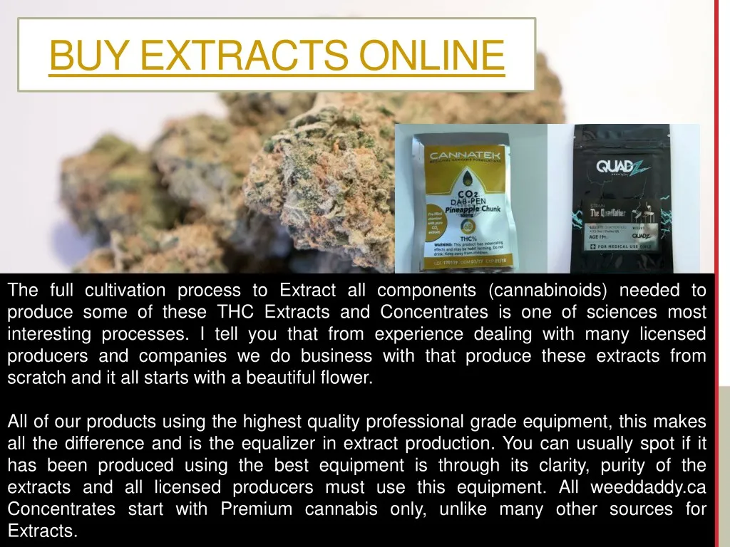 buy extracts online