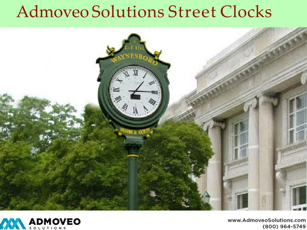 admoveo solutions street clocks