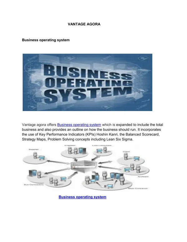 Business operating system