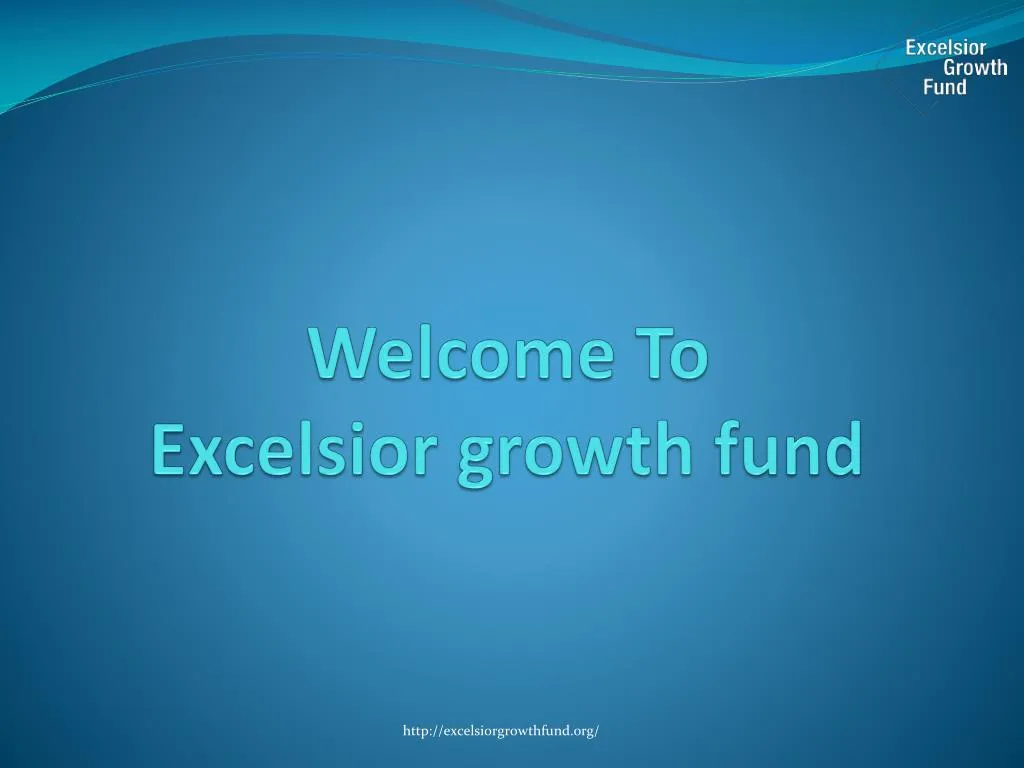 welcome to excelsior growth fund