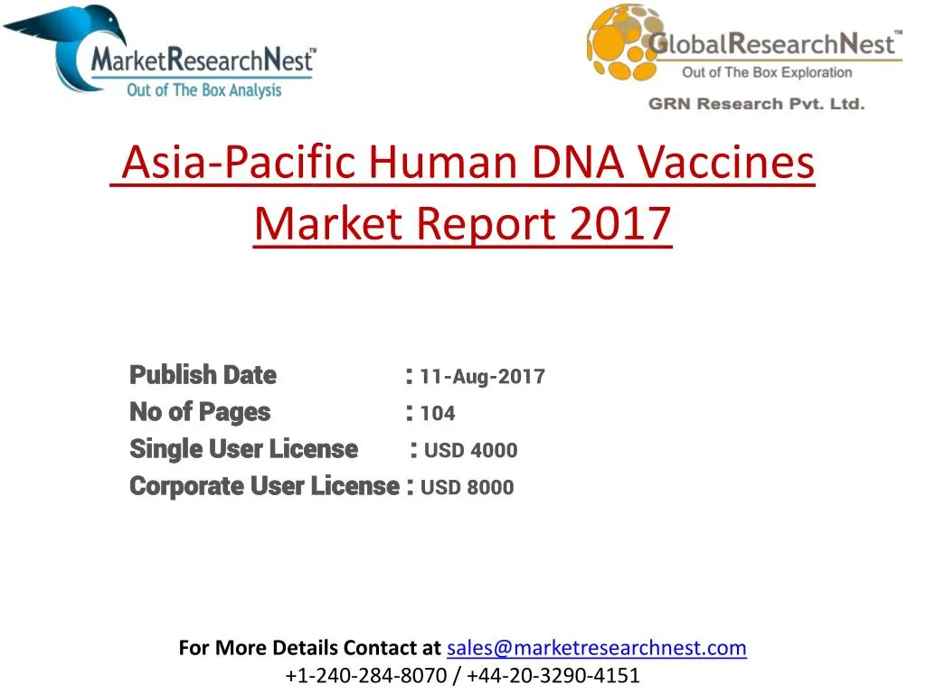 asia pacific human dna vaccines market report 2017