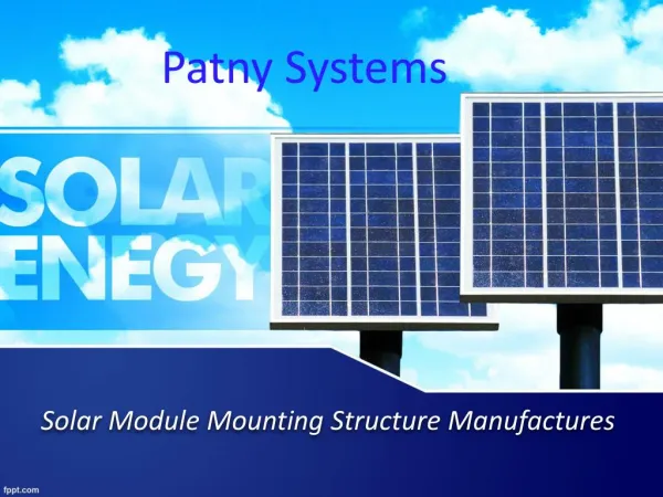 Solar Structure Manufactures 
