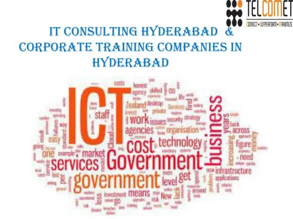 IT Consulting Services Hyderabad | Corporate training Companies in Hyderabad