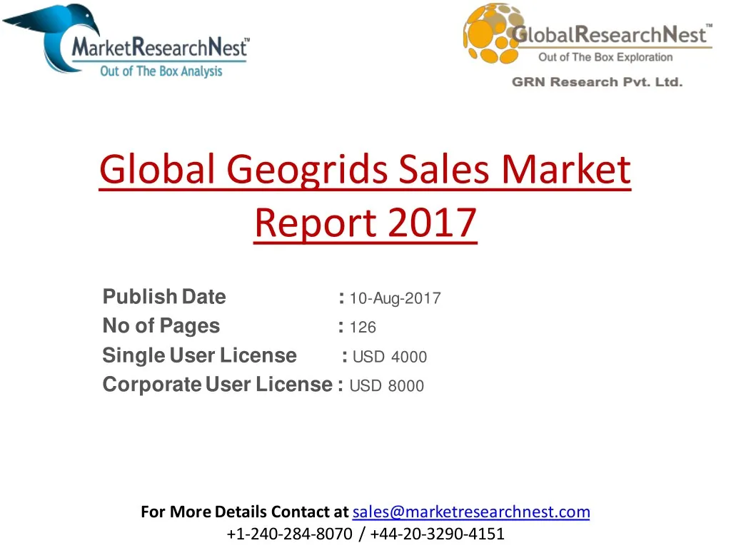 global geogrids sales market report 2017