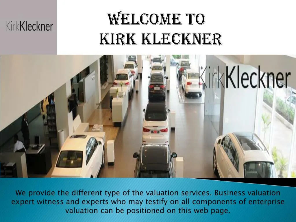 welcome to kirk kleckner