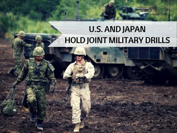 U.S. and Japan hold joint-live fire drills
