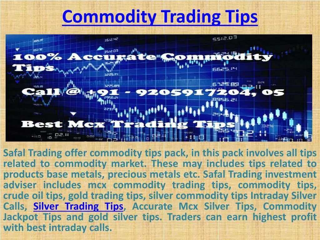 commodity trading tips