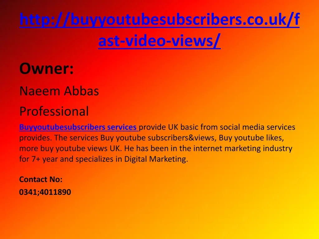 http buyyoutubesubscribers co uk fast video views