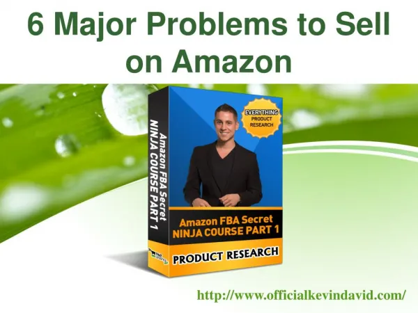 6 Major Problems to Sell on Amazon