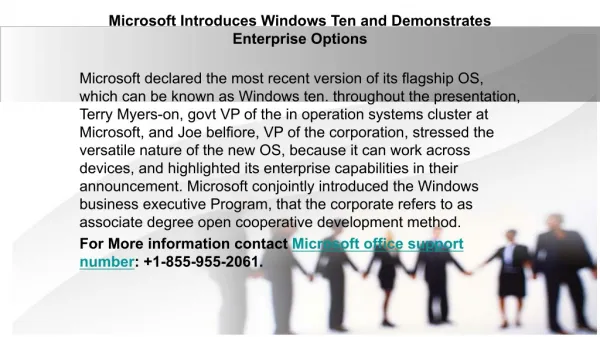 Microsoft Introduces Windows Ten and Demonstrates Enterprise Options